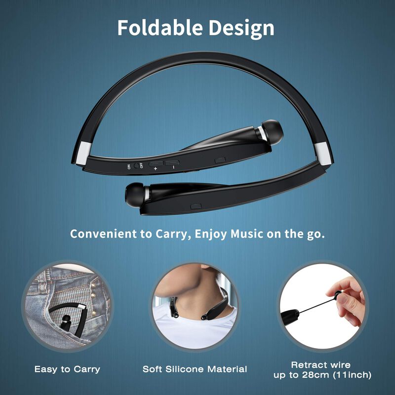 Auriculares Bluetooth Amorno, Banda Plegable Pa... image number null
