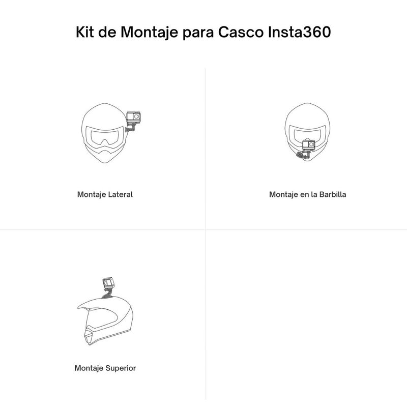 Kit De Montaje Para Casco Insta360 Cámaras De A... image number null