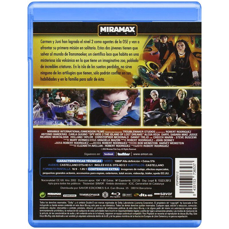 Spy Kids 2: La Isla De Los Sue&ntilde;os Perdidos [Blu... image number null