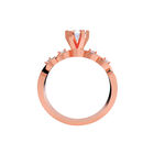 Anillo de Compromiso de 10K con Circonia Talla 10 ORO ROSA 10K - / M1199-10R-CZ-10