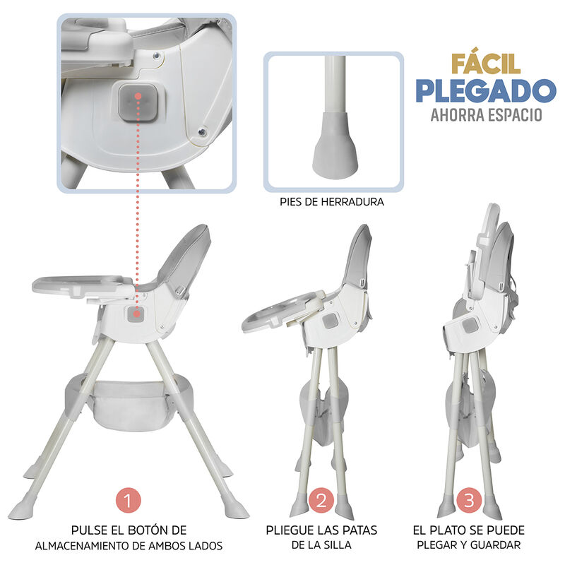 Silla Periquera Alta para Bebé  Multifuncional ... image number null