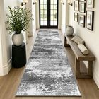Alfombra Acapet 3,6 m Gris Abstracto Lavable Antideslizante