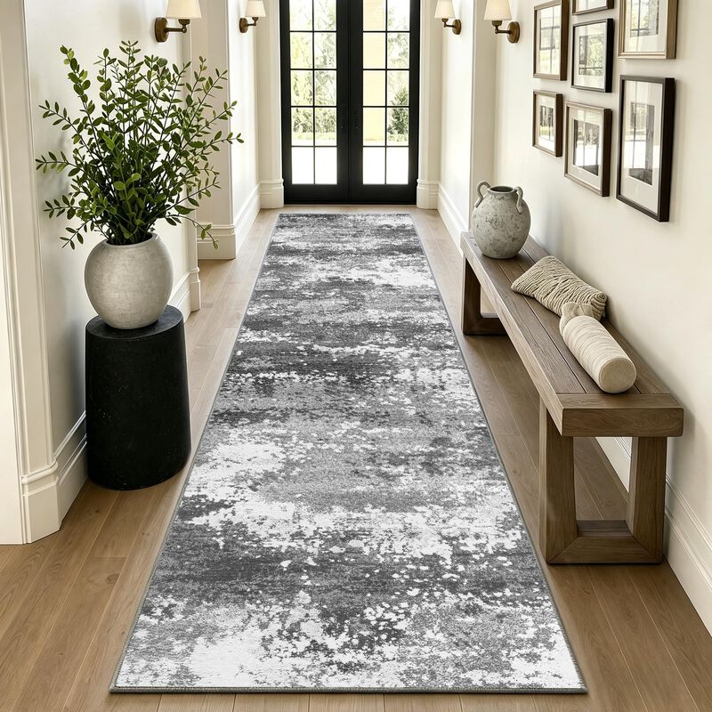 Alfombra Acapet 3,6 m Gris Abstracto Lavable An... image number null