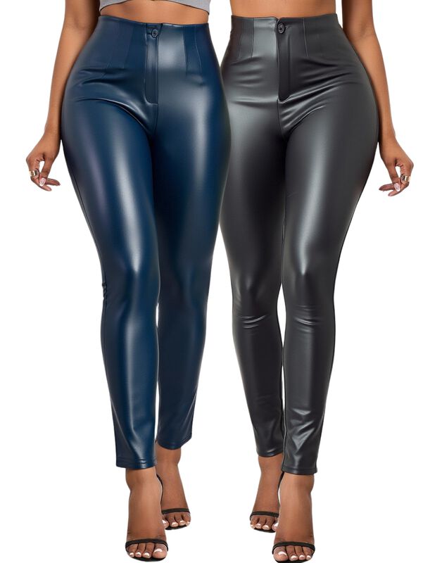 Set De 2 Leggins Mujer De Tiro Extra Alto LIC-0... image number null