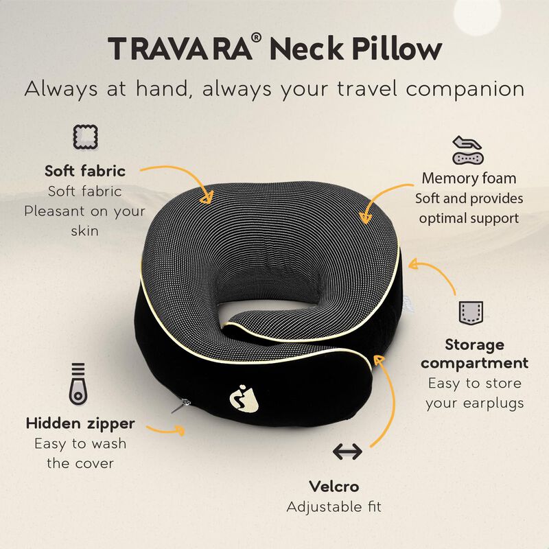 Almohada De Viaje Travara Airplane Con Soporte ... image number null