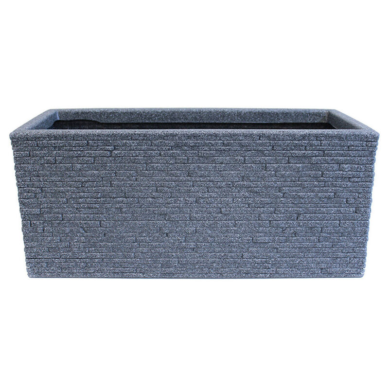 Maceta Jardinera Rectangular Gris image number null