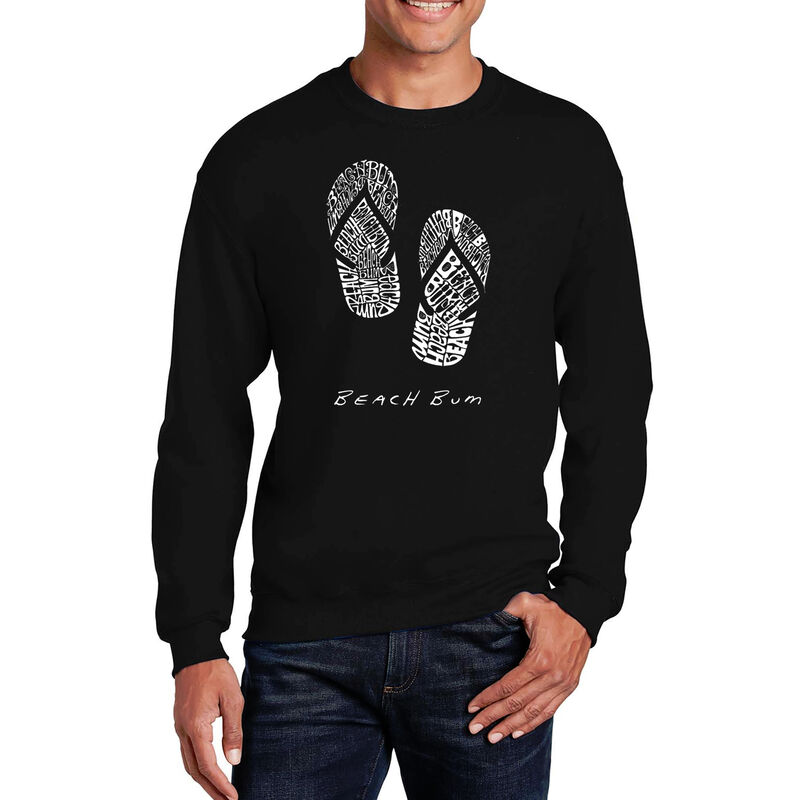 Sudadera De Cuello Redondo Word Art Para Hombre... image number null