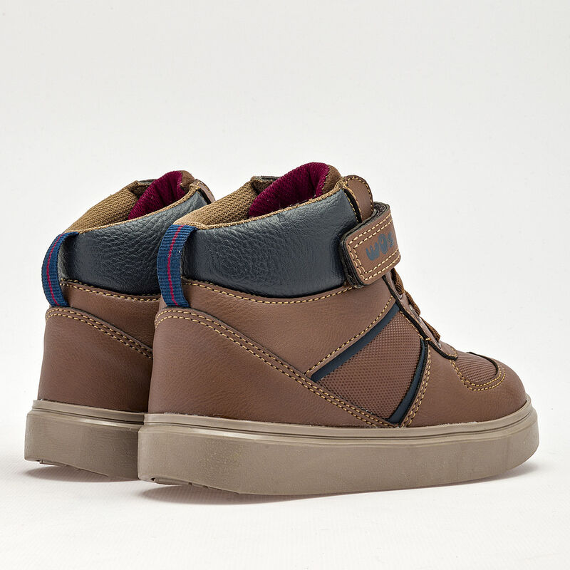 Wos Guany Bota para ni&ntilde;o caf&eacute; marino, agujeta e... image number null