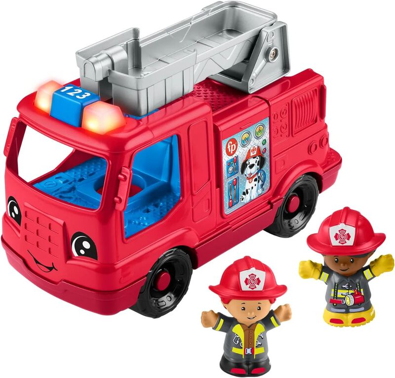 F-p Little People Cami&oacute;n De Bomberos Mediano Hy... image number null