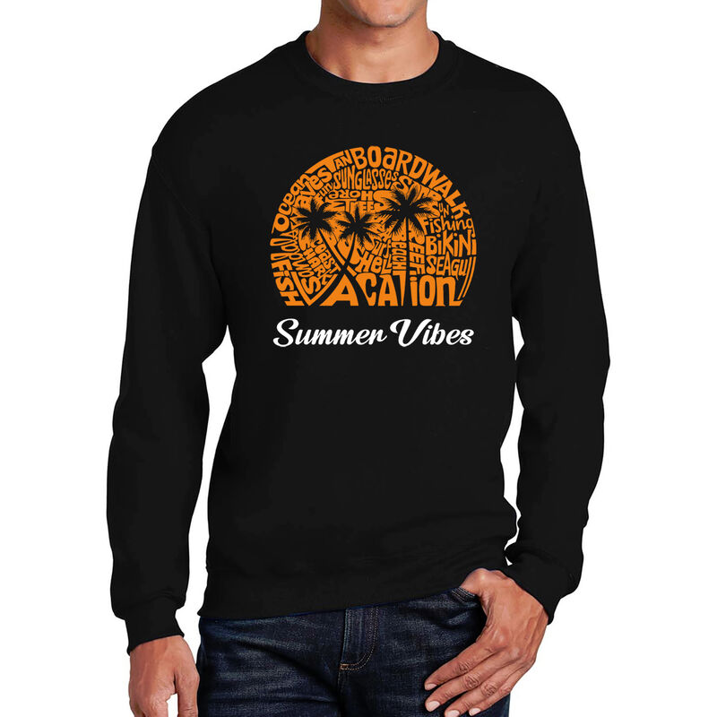 Sudadera De Cuello Redondo Word Art Para Hombre... image number null