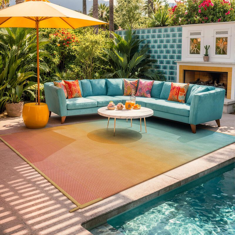 Alfombra Lahome 244 &times; 152 cm Impermeable Revers... image number null