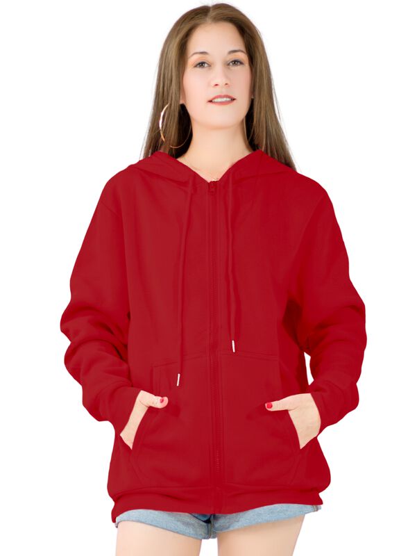 Sudadera De Mujer Con Cierre Y Capucha Sud-1015... image number null