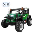 Tractor El&eacute;ctrico Montable 12v Con Control Remoto Parental, Bluetooth Y Puertas Funcionales Para Ni&ntilde;os 2-5 A&ntilde;os Verde