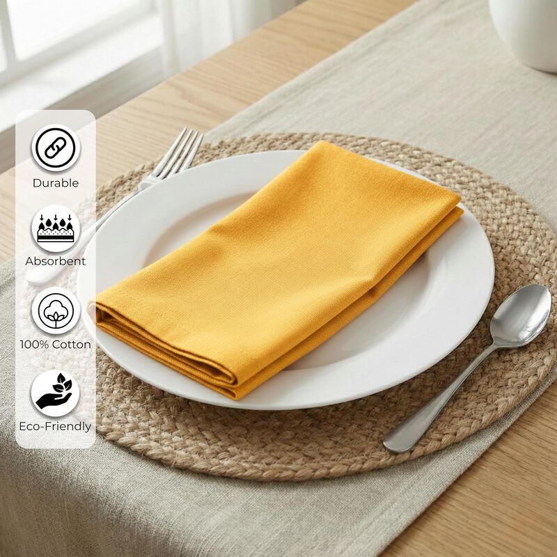 Servilletas de Tela Ramanta Home 46 Cm Mostaza ... image number null