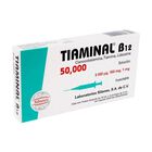 Tiaminal B12 5000ug/100mg/1mg caja con 1 frasco &aacute;mpula de 10ml y 5 jeringas de 5ml