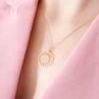 Dije Girasol Mediano De Plata Con Ba&ntilde;o de Oro