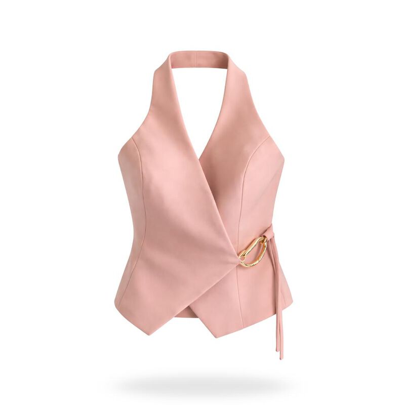 Chaleco Halter Con Aplicacion image number null