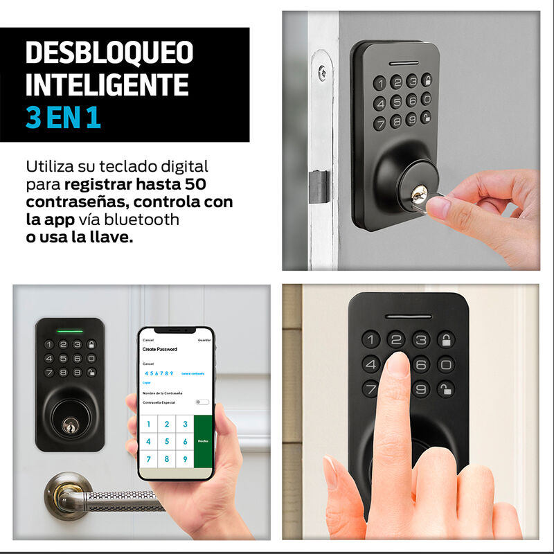 Cerradura Inteligente para Exterior 3 en 1: App... image number null