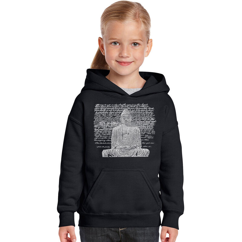 Sudadera Con Capucha Word Art Para Ni&ntilde;a - Buda ... image number null