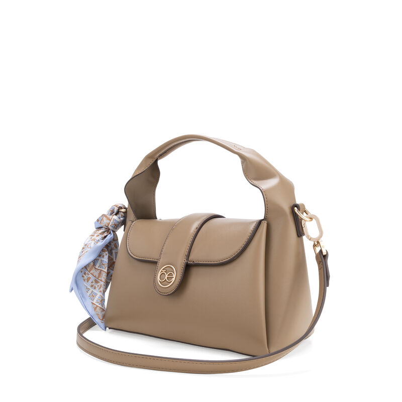 Bolsa Briefcase Chica Con Mascada Color Camel image number null