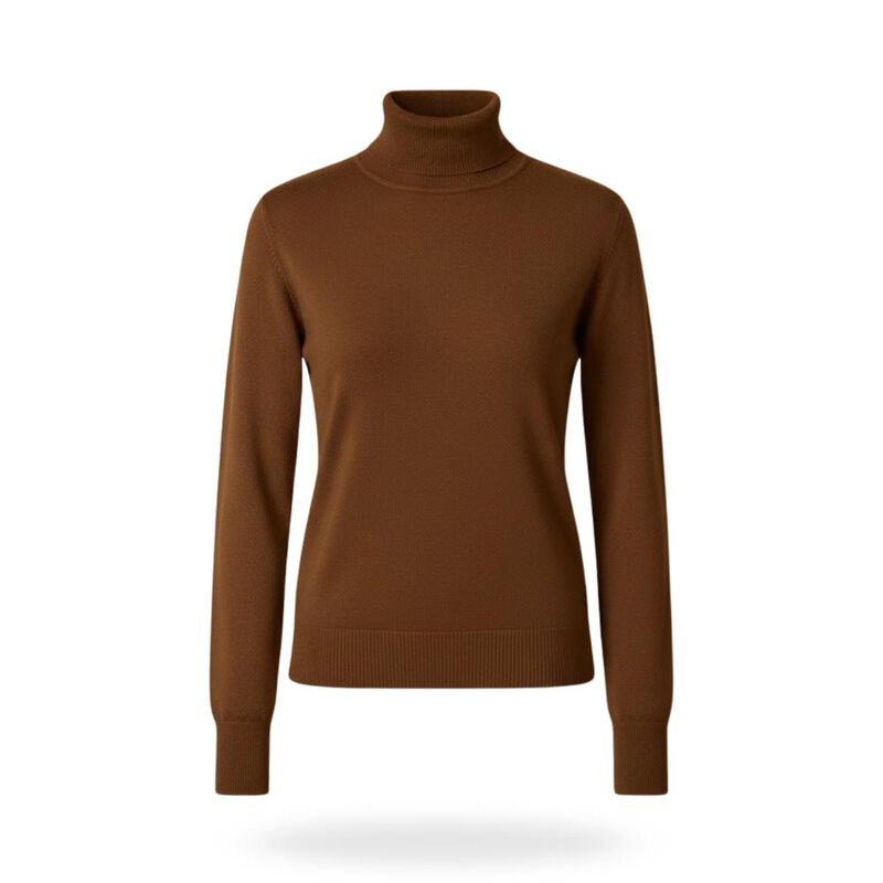 Blusa tejida cuello tortuga image number null