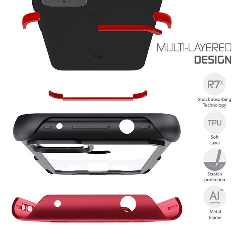 Funda Ghostek Atomic Para Pixel 5 Aluminio Roja... image number null