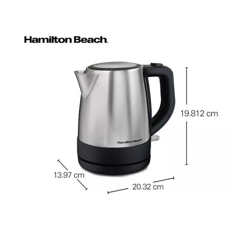 Tetera El&eacute;ctrica Hamilton Beach 40998 1L Platea... image number null