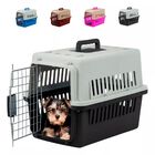 Jaula Transportadora Perro Gato Mascota Viaje 31x48x31cm Negro