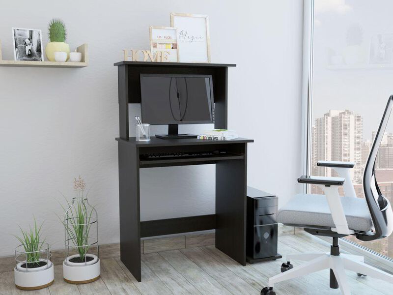 Escritorio Melvac, Wengue, Con Porta Teclado Vi... image number null