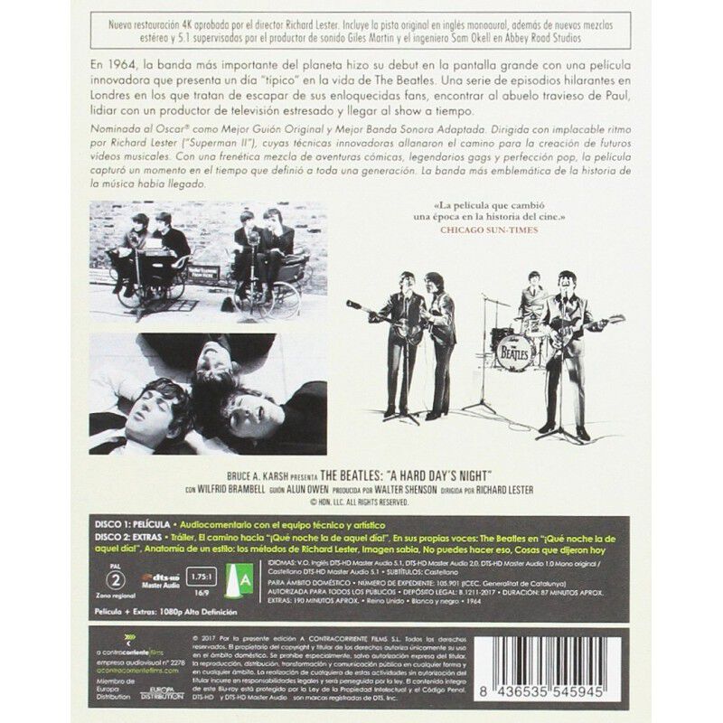 The Beatles: &iexcl;qu&eacute; Noche La De Aquel D&iacute;a! [blu-r... image number null