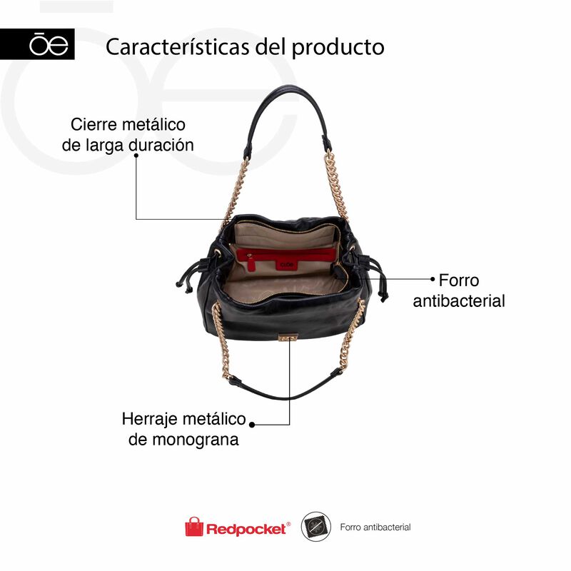 Bolsa Drawstring Grande Con Herraje De Monogram... image number null
