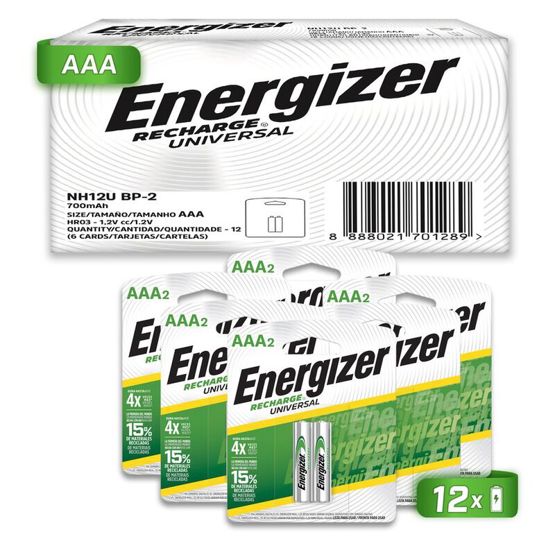 Pilas Recargables Energizer Aaa 700 Mah Blister... image number null