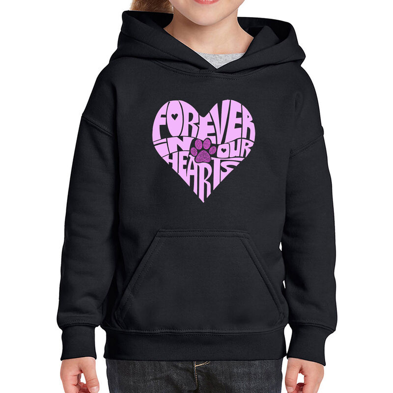 Sudadera Con Capucha Word Art Para Ni&ntilde;a - Forev... image number null