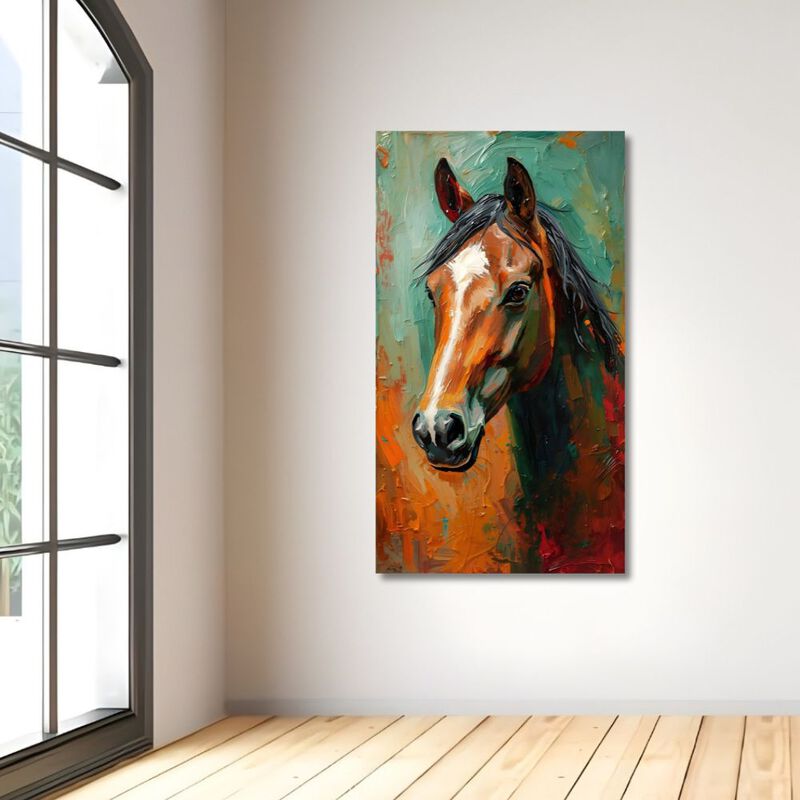 Cuadro Decorativo Animal 60x80cm Caballo &Oacute;leo image number null