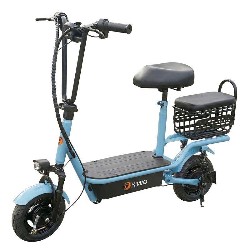 Scooter El&eacute;ctrico Con Asiento, Color Azul Claro image number null