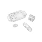Arras Sagrado Corazon De Jesus Grande De Plata Platinada, Incluye Cofre, Charola Y Estuche