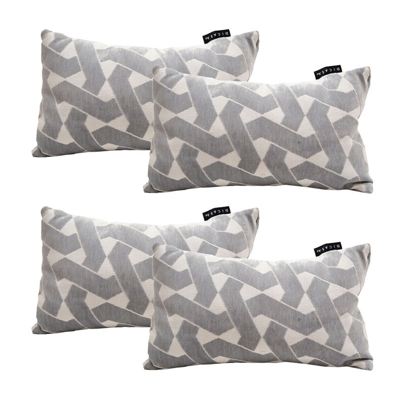 Set de 4 Cojines Dicasa DeltaOne Gris image number null