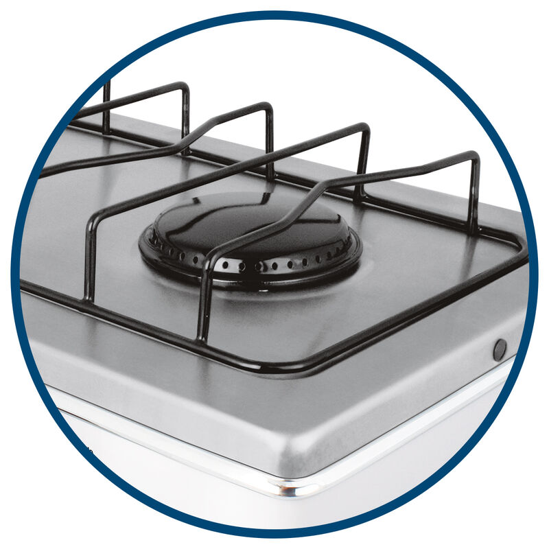 Parrilla Estufa De Mesa Aksi 2 Quemadores Blanc... image number null