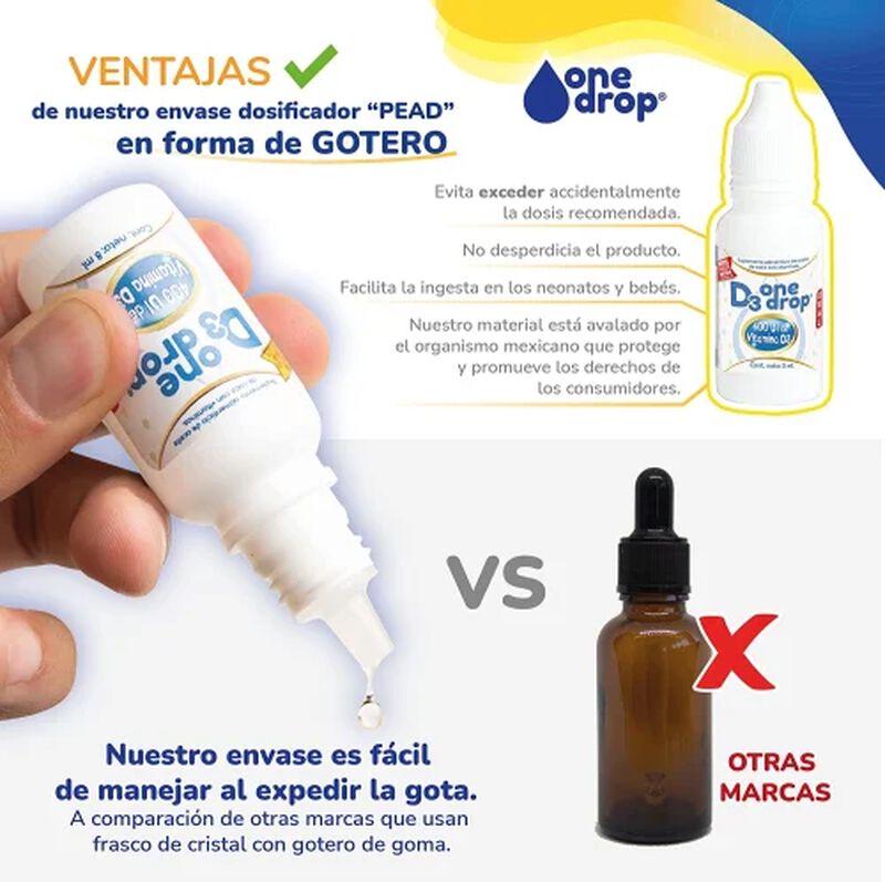 ONE DROP D3 VITAMINA D SOLUCI&Oacute;N GOTAS 3 ML image number null