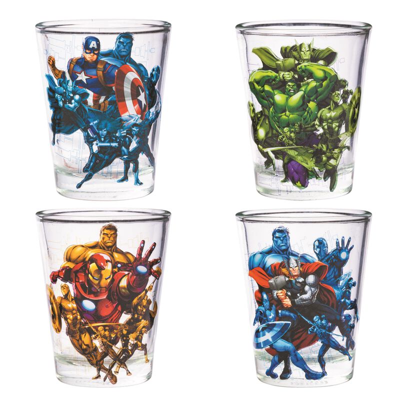 Minigafas Silver Buffalo Marvel Avengers, Paque... image number null