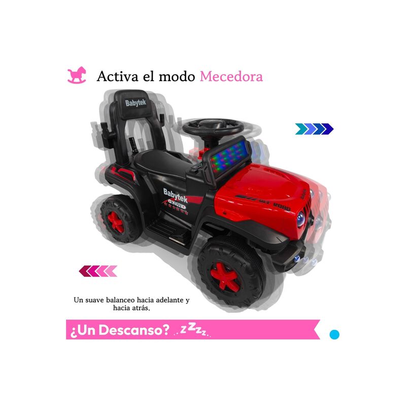 Carro Montable El&eacute;ctrico 3 En 1 Con Control Rem... image number null