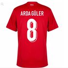 Increible! Jersey Playera Arda G&uuml;ler 8 2025 Titular Local Roja  Talla  L