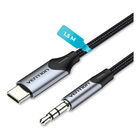 Cable Audio Tipo C A Jack 3.5 mm  BGKHG VENTION 1.5 Metros Trenzado Reforzado