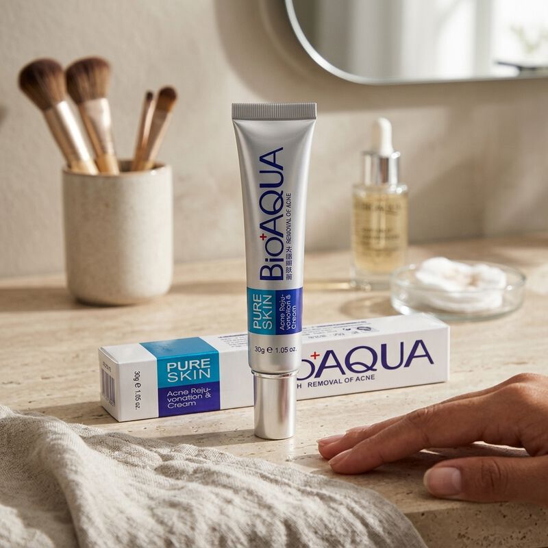 Crema &Aacute;cne Cream Bioaqua Pure Skin para Piel Gr... image number null