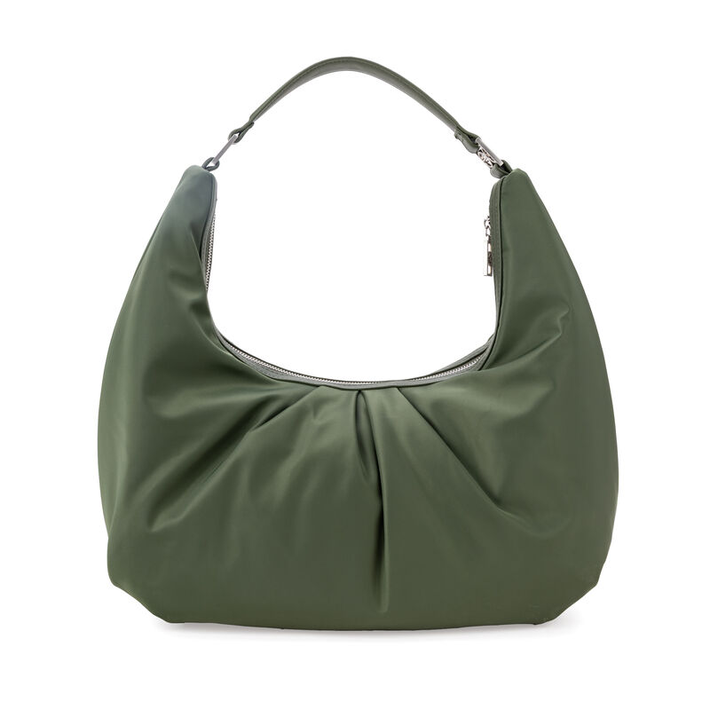 Bolsa Hobo Mediana Con Herraje Color Olivo image number null