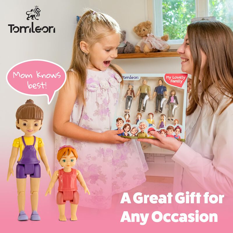 Set Tomleon De Dollhouse People Play Con 9 Figu... image number null