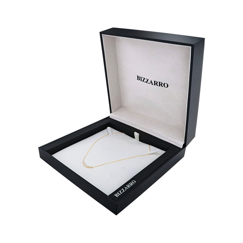 Gargantilla De Oro Amarillo 14k Con Zirconias (... image number null