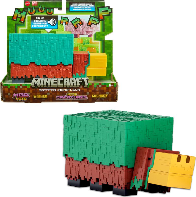 Figura De Acci&oacute;n Mattel Minecraft Sniffer Con S... image number null