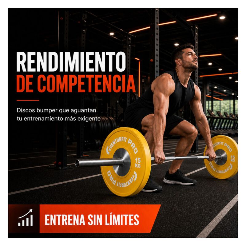 Par Discos Ol&iacute;mpicos Crossfit Bumper Nucleo Ace... image number null