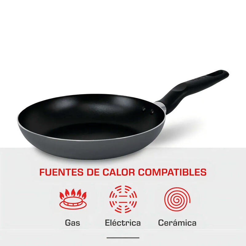 Sart&eacute;n 18cm INICIA T-fal Color-Gris Tefl&oacute;n anti... image number null